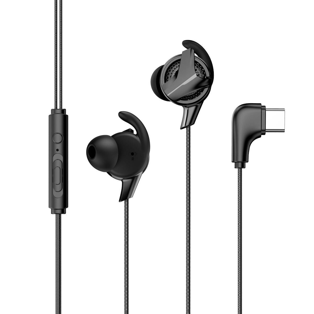 Słuchawki gamingowe USB-C Baseus GAMO C15 z mikrofonem (czarne) — zdjęcie 1