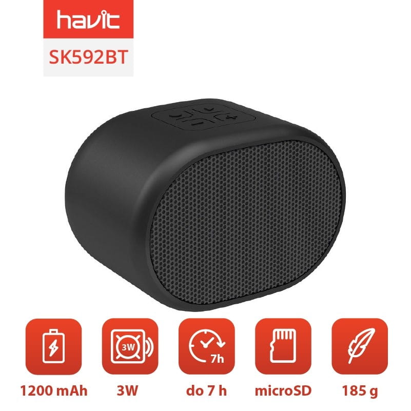 Głośnik Bluetooth Havit SK592BT (czarny) — zdjęcie 1