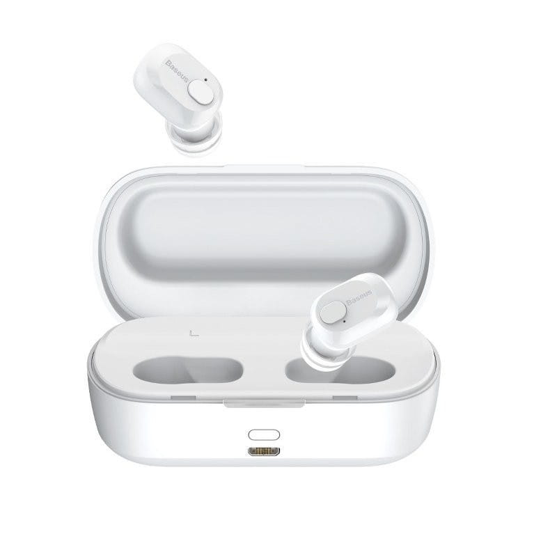 Bezprzewodowe słuchawki Baseus Encok W01 TWS Bluetooth 5.0 (białe) — zdjęcie 1
