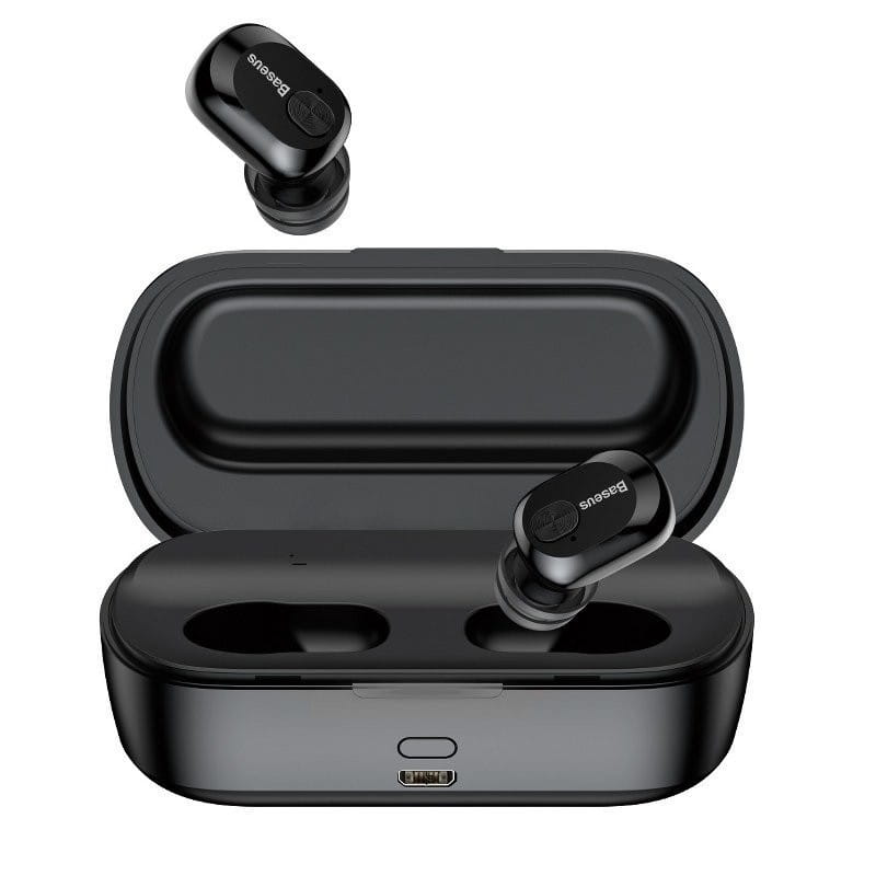 Bezprzewodowe słuchawki Baseus Encok W01 TWS Bluetooth 5.0 (czarne) — zdjęcie 1