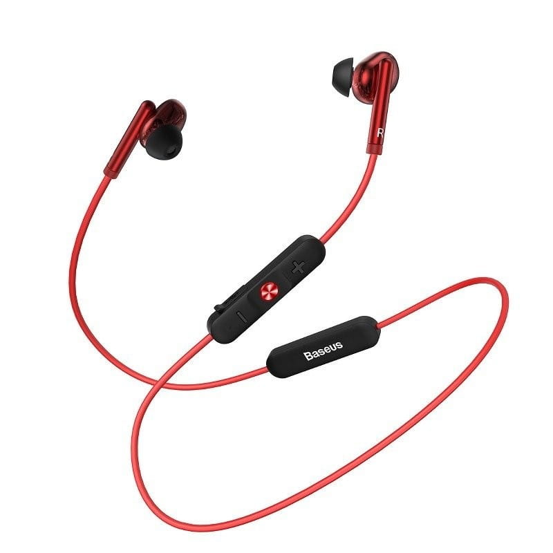 Słuchawki bezprzewodowe Baseus Encok S30, Bluetooth 5.0 (czerwone) — zdjęcie 1