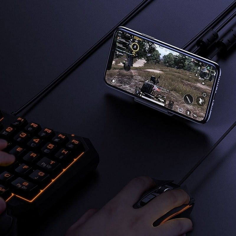 Zestaw gamingowy Baseus GAMO, klawiatura + myszka + adapter do telefonu — zdjęcie 1