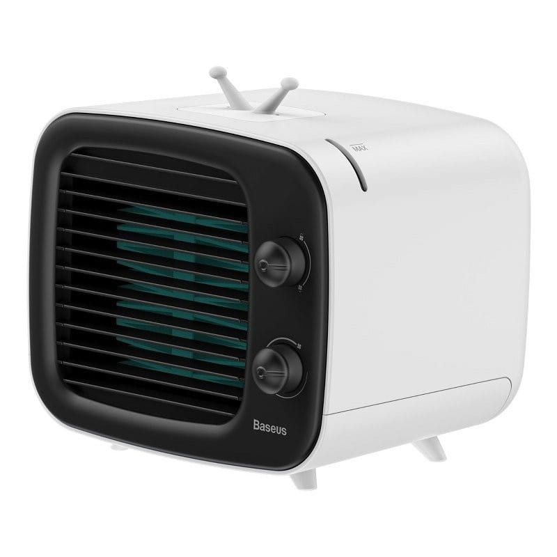 Mini klimatyzator Baseus Time wentylator, nawilżacz (czarno-biały) — zdjęcie 1