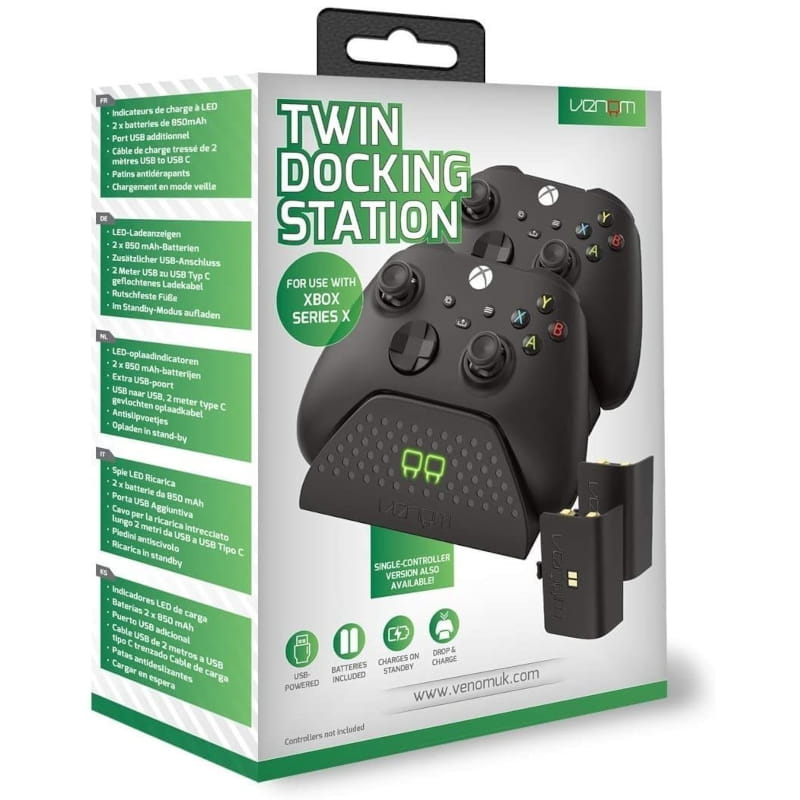 Venom VS2881 podwójna stacja dokująca z 2 akumulatorami Xbox Series X — zdjęcie 2