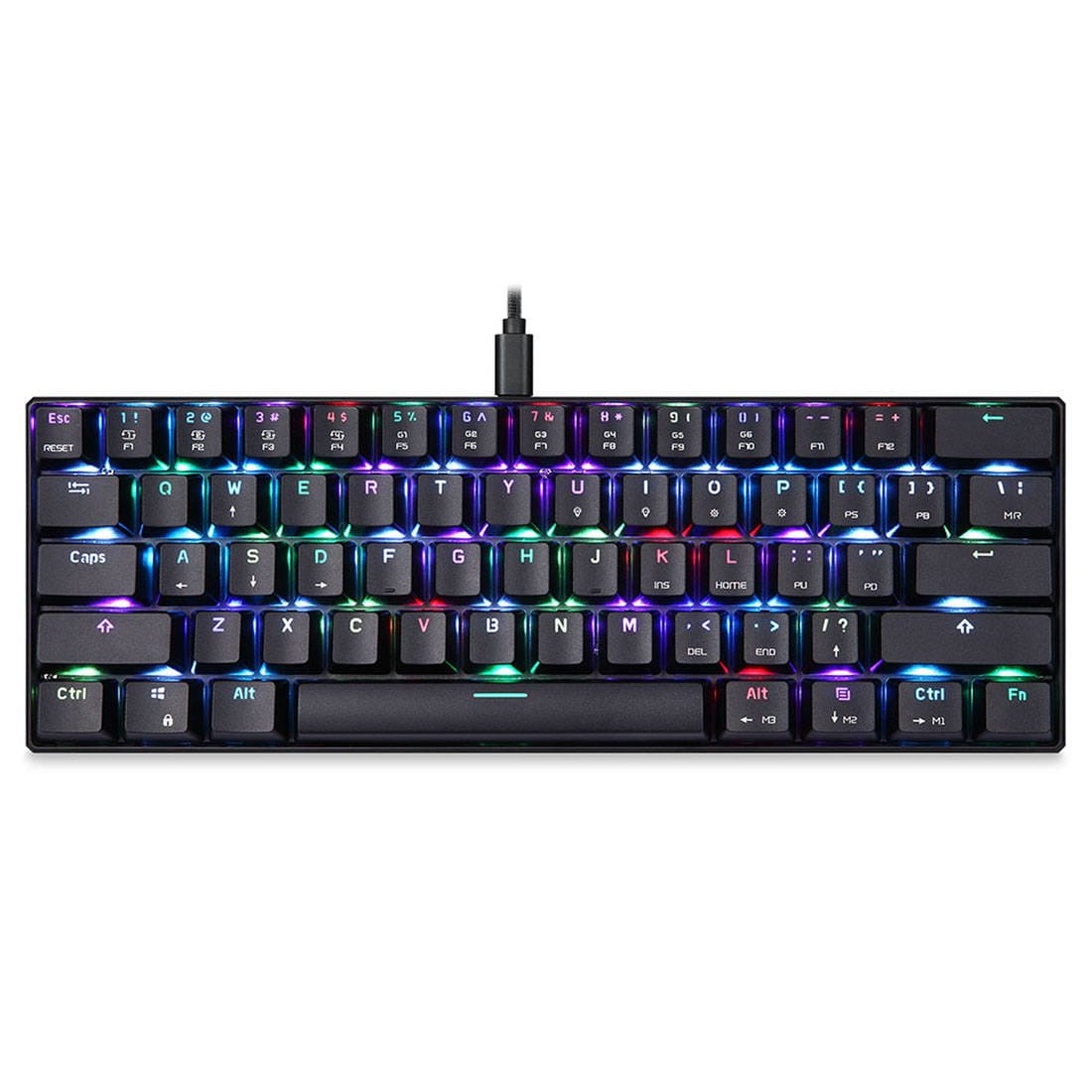 Motospeed CK61 RGB czarna — zdjęcie 1