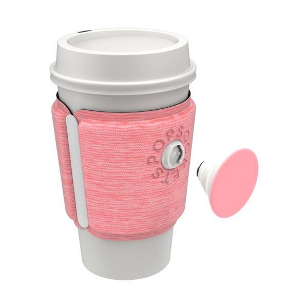 Popsockets uchwyt na kubek Macaron Pink Melange — zdjęcie 2
