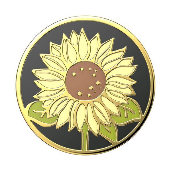 Popsockets uchwyt Enamel Here Comes the Sun Black — zdjęcie 1