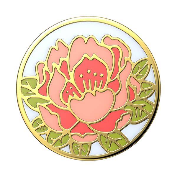 Popsockets uchwyt Enamel Blooming Peony Pink — zdjęcie 1