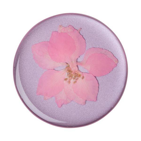 Popsockets uchwyt Pressed Flower Delphinium Pink — zdjęcie 1