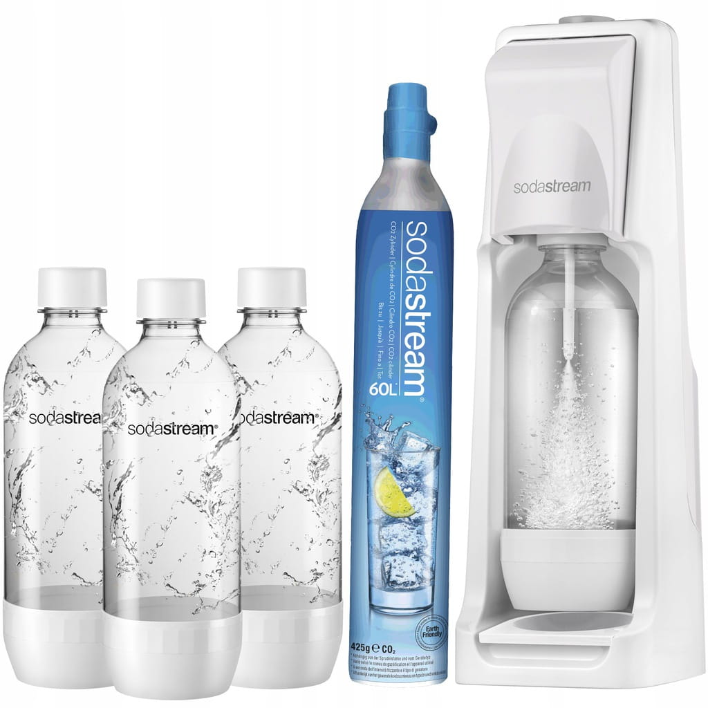 SodaStream Jet biały + 3 butelki — zdjęcie 1