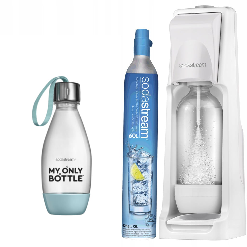 SodaStream Jet biały + butelka MOB miętowa — zdjęcie 2