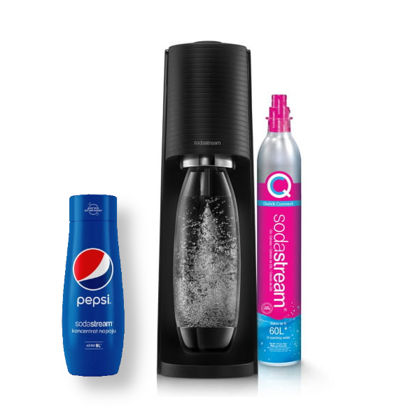 SodaStream Terra black + koncentrat Pepsi 440ml — zdjęcie 1