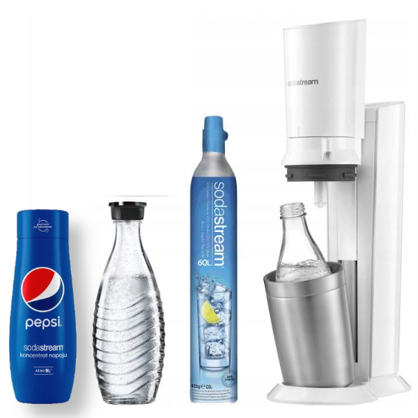 SodaStream Crystal white + koncentrat Pepsi 440ml — zdjęcie 1