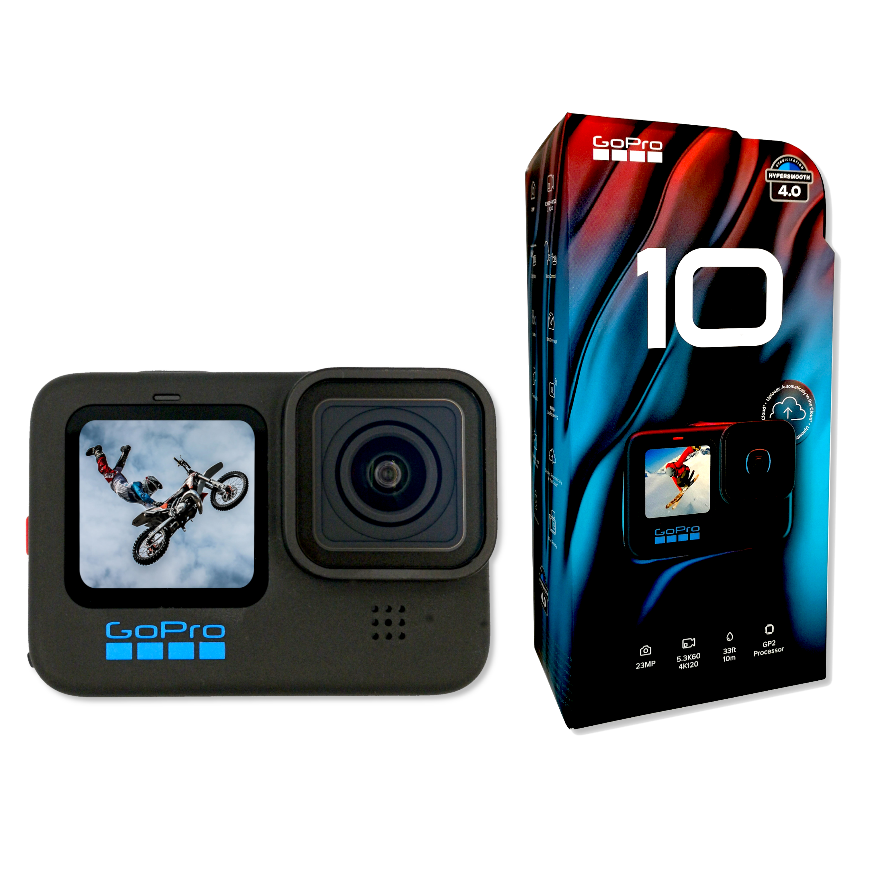 zestaw GoPro HERO 10 Black Bundle (2 baterie, tripod) — zdjęcie 2