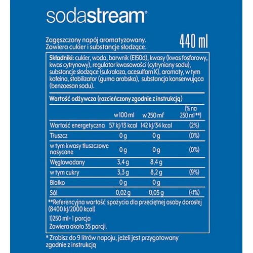 koncentrat SodaStream Pepsi 440 ml — zdjęcie 2