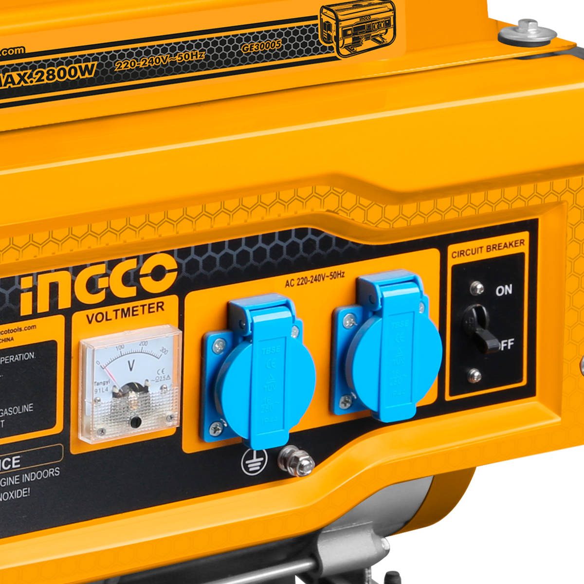 Agregat prądotwórczy INGCO GE30005, 2800W, 7KM, AVR, benzynowy — zdjęcie 2
