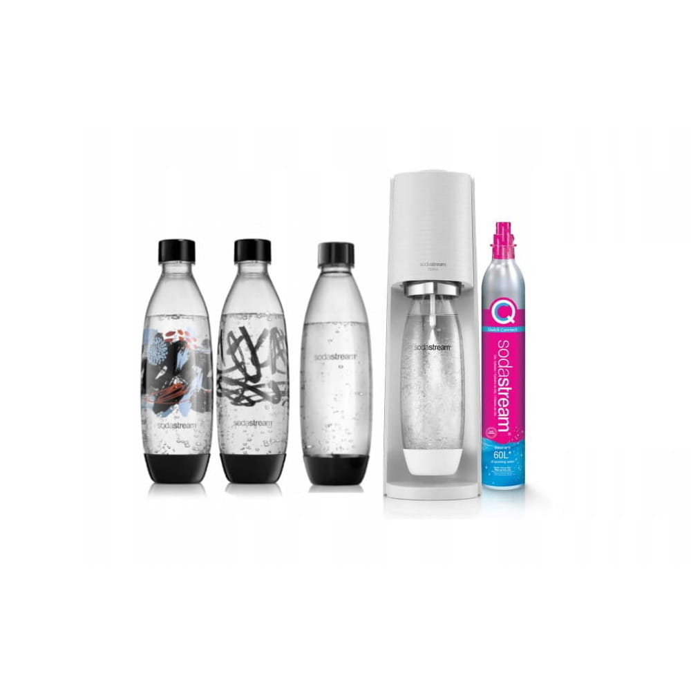 SodaStream Terra biały + SodaStream Fuse Brush Design 2x1L — zdjęcie 1