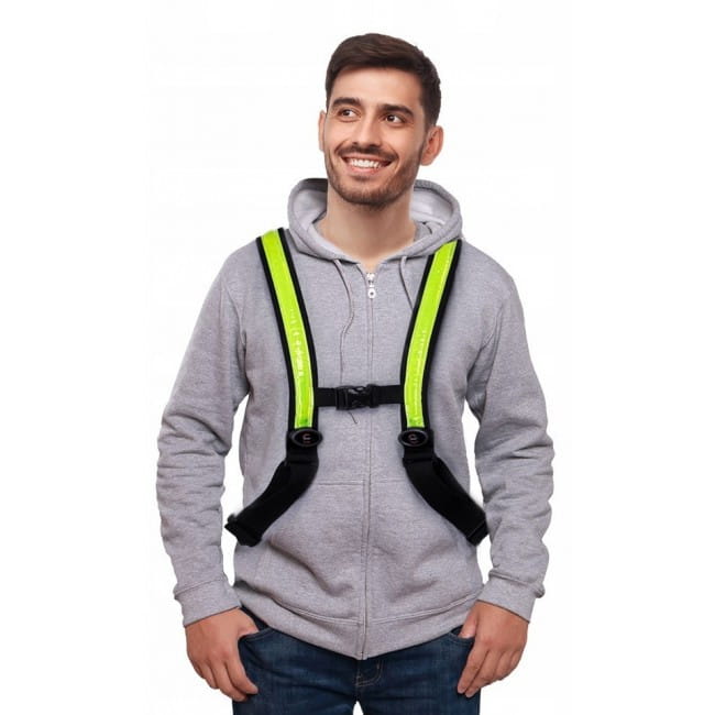 kamizelka rowerowa FULL LED dla dorosłych EasyPix StreetGlow L/XL — zdjęcie 2