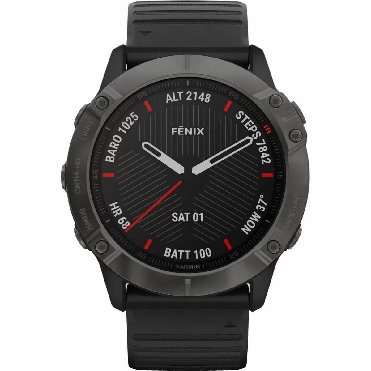 Garmin Fenix 6X Sapphire Szary 51mm z czarnym paskiem (010-02157-19) — zdjęcie 2