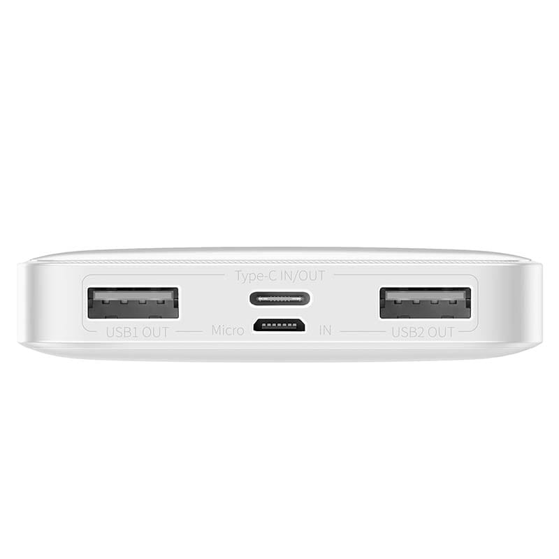 Baseus Bipow 10000mAh 2xUSB-A USB-C 15W biały — zdjęcie 2