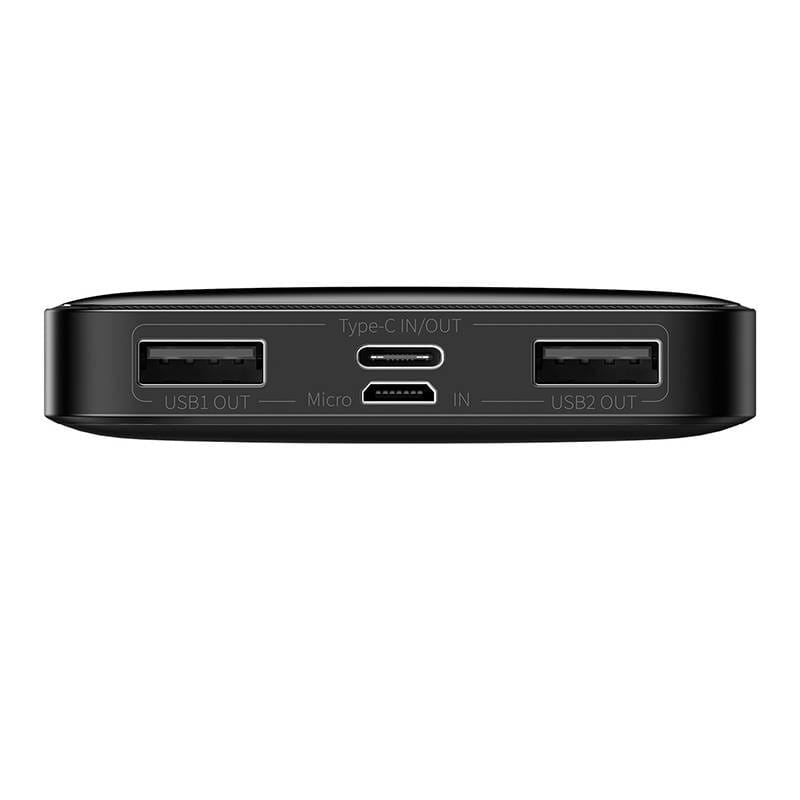 Baseus Bipow 10000mAh 2xUSB-A USB-C 15W czarny — zdjęcie 2