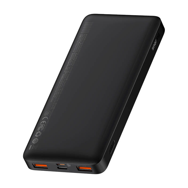 Baseus Bipow 10000mAh 2xUSB-A USB-C 20W czarny — zdjęcie 2