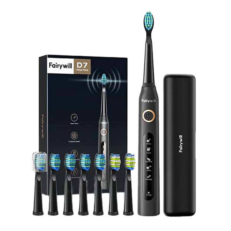 Szczoteczka soniczna FairyWill FW-507 Plus czarna — zdjęcie 1