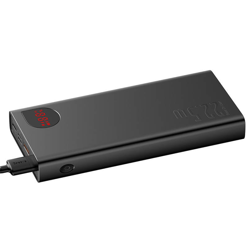 Baseus Adaman Metal PD QC 3.0 2xUSB-A + USB-C + micro USB 20000mAh 22.5W czarny — zdjęcie 2