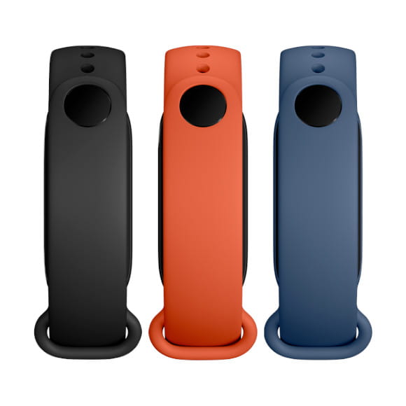 Opaski do Xiaomi Mi Band 5/6 3pak Black Orange Blue — zdjęcie 1