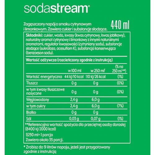 koncentrat SodaStream 7UP 440 ml — zdjęcie 2