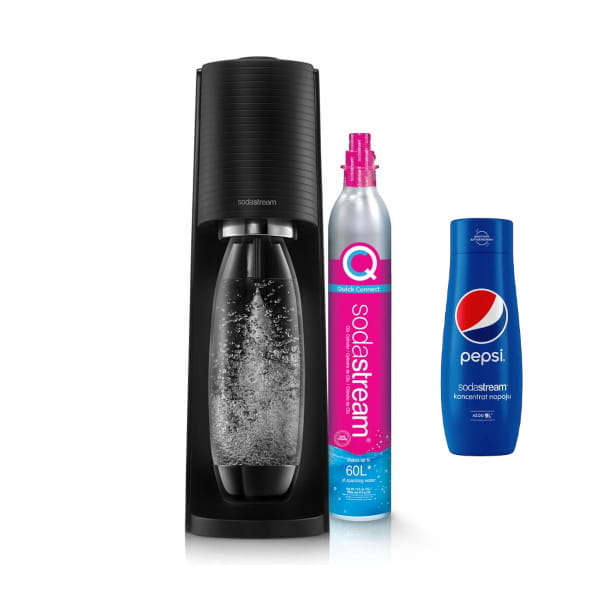SodaStream Terra black + koncentrat Pepsi 440 ml — zdjęcie 1