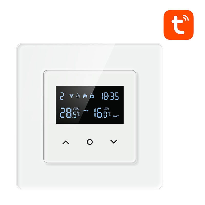 Inteligentny termostat Avatto WT200-16A-W ogrzewanie elektryczne 16A WiFi TUYA — zdjęcie 1