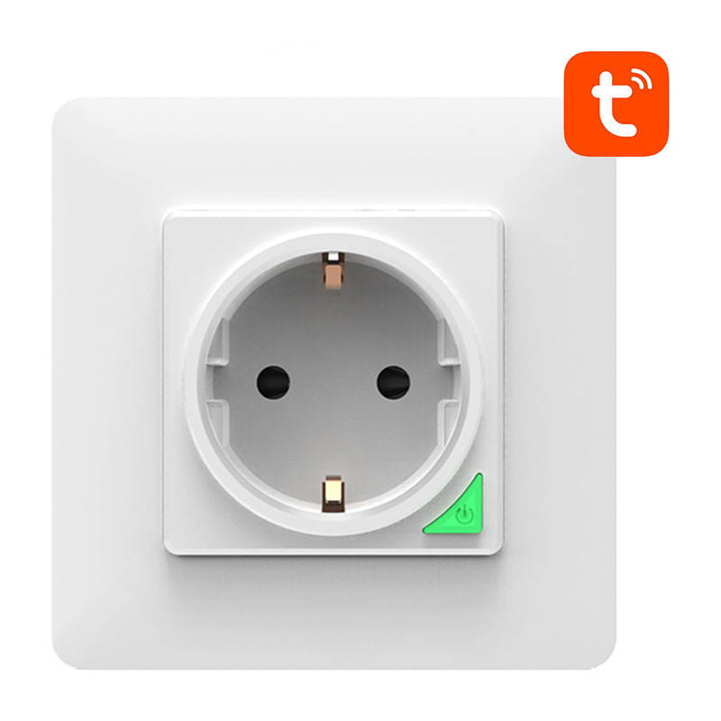 Inteligentne gniazdo ścienne WiFi Avatto N-WOT10-EU-W TUYA białe — zdjęcie 1