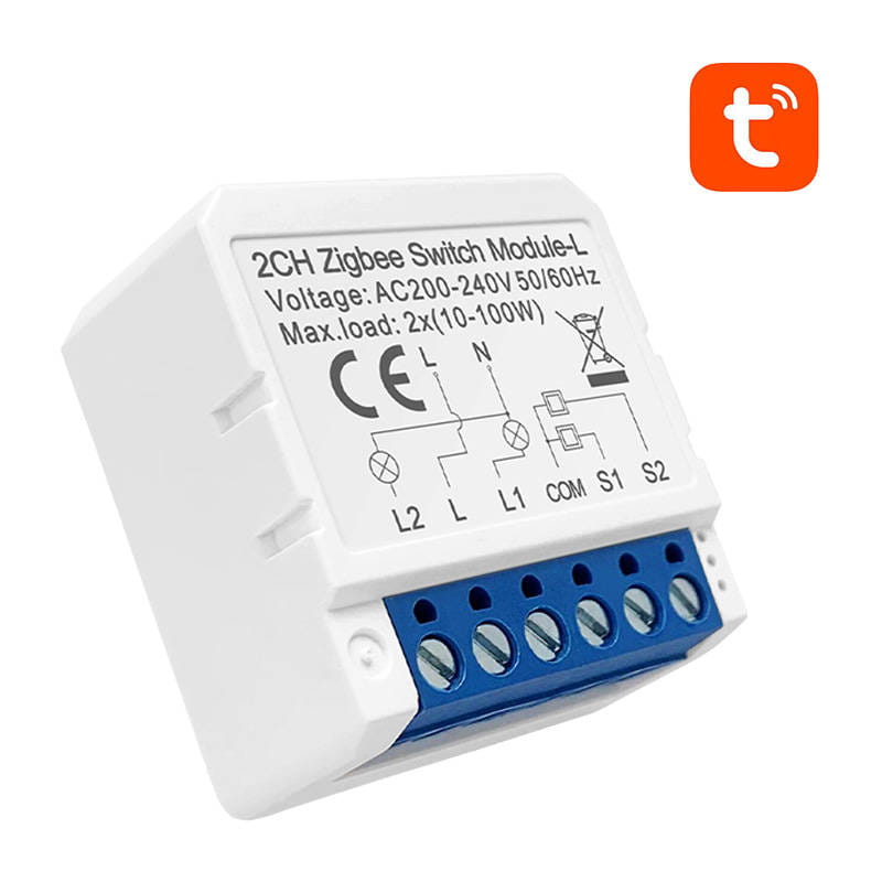 Inteligentny przełącznik dopuszkowy ZigBee Avatto LZWSM16-W2 bez neutralnego TUYA — zdjęcie 2