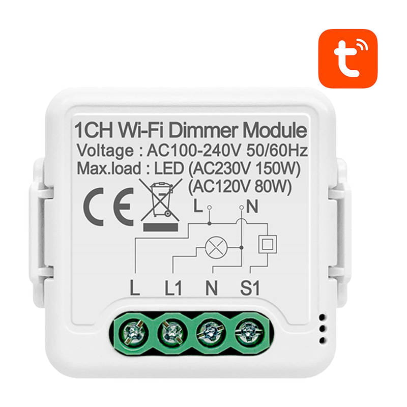 Inteligentny ściemniacz światła WiFi Avatto N-DMS01-1 TUYA — zdjęcie 1