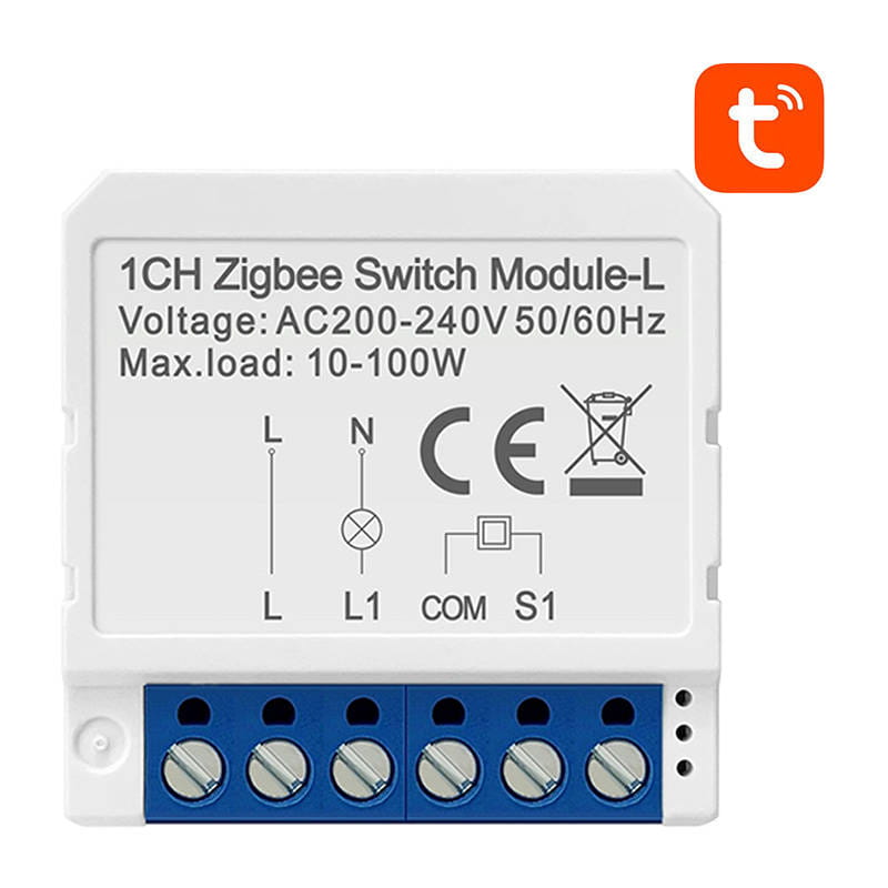 Inteligentny przełącznik dopuszkowy ZigBee Avatto LZWSM16-W1 bez neutralnego TUYA — zdjęcie 1