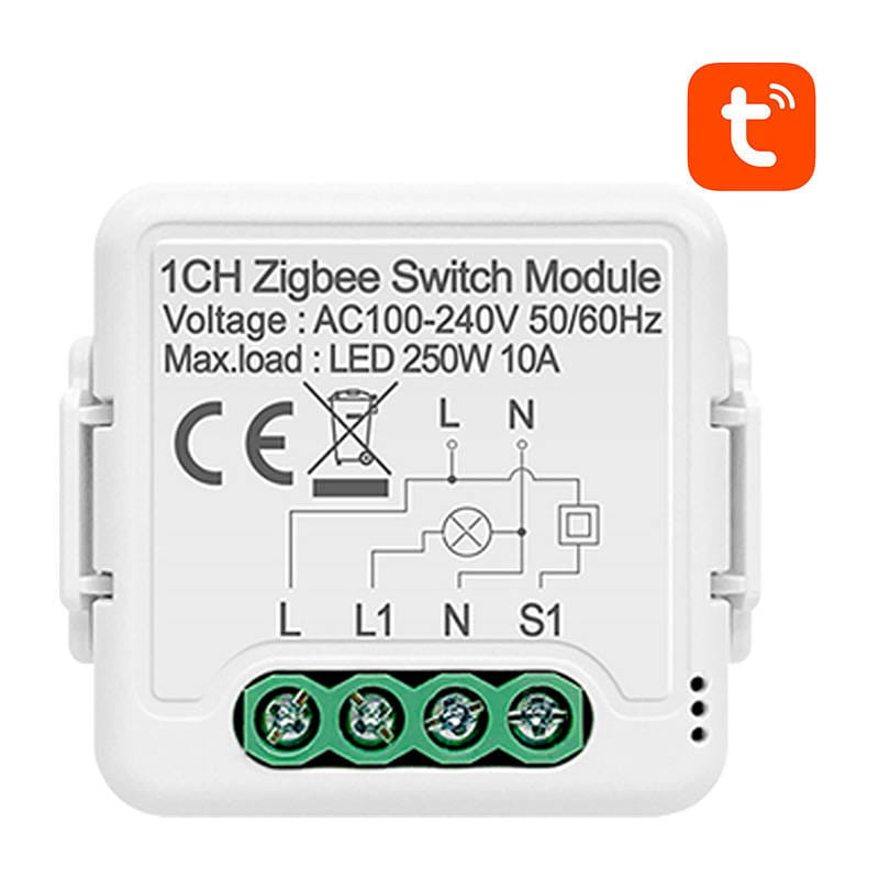 Inteligentny przełącznik dopuszkowy ZigBee Avatto N-ZWSM01-1 TUYA — zdjęcie 1