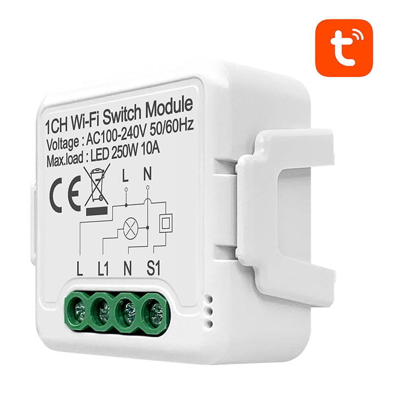 Inteligentny przełącznik dopuszkowy Wi-Fi Avatto N-WSM01-1 TUYA — zdjęcie 2