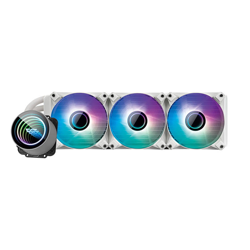 Chłodzenie wodne komputera Darkflash DX360 V2.6 ARGB 3x 120x120 białe — zdjęcie 1