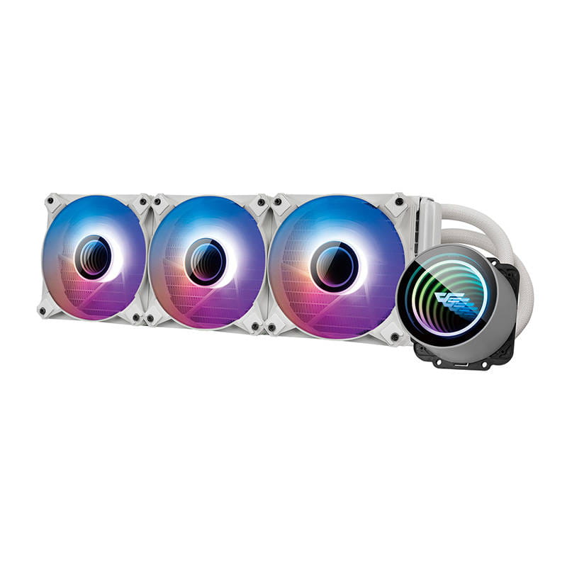 Chłodzenie wodne komputera Darkflash DX360 V2.6 ARGB 3x 120x120 białe — zdjęcie 2