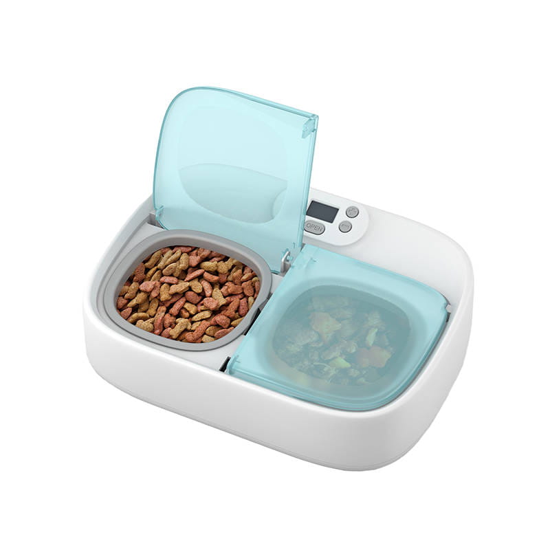 Inteligentna dwukomorowa miska z wkładem chłodzącym Petoneer Two-Meal Feeder — zdjęcie 1