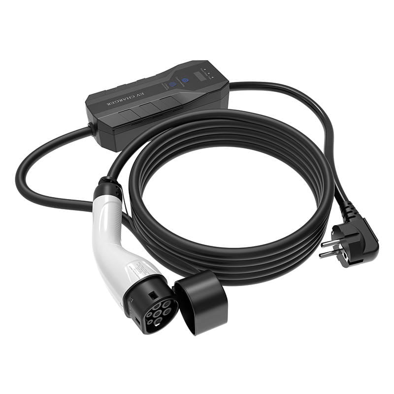 Ładowarka do samochodu elektrycznego Choetech ACG14 3.5 kW z wyświetlaczem LCD biała — zdjęcie 2