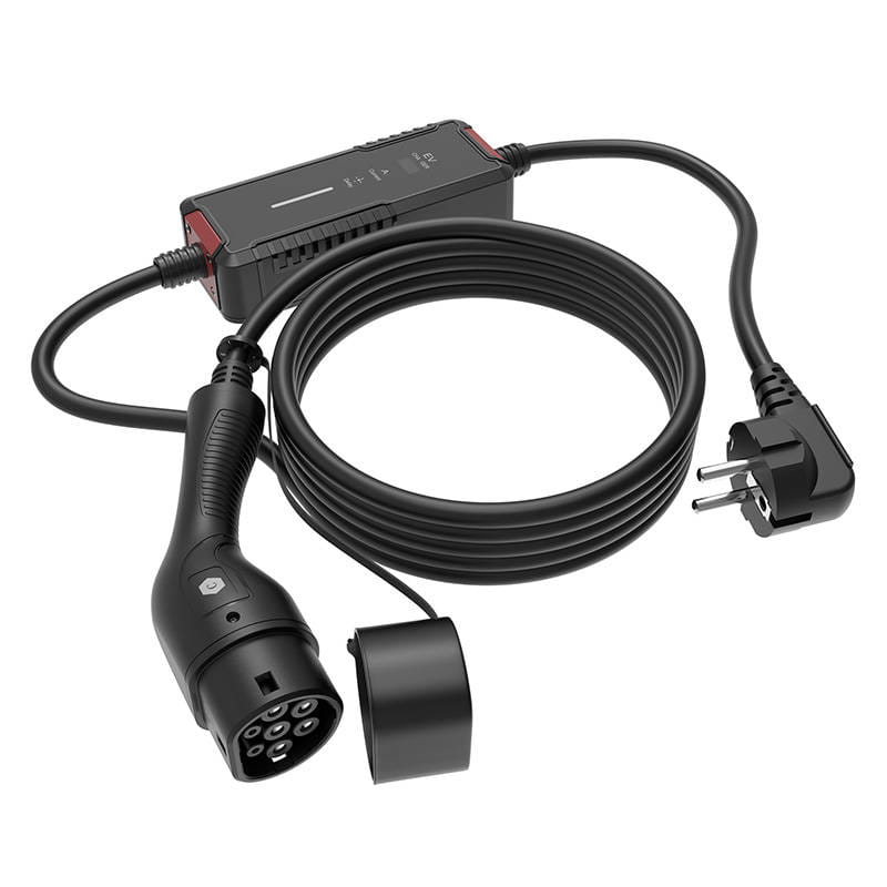 Ładowarka do samochodu elektrycznego Choetech ACG16 3.5 kW z wyświetlaczem LCD czarna — zdjęcie 2