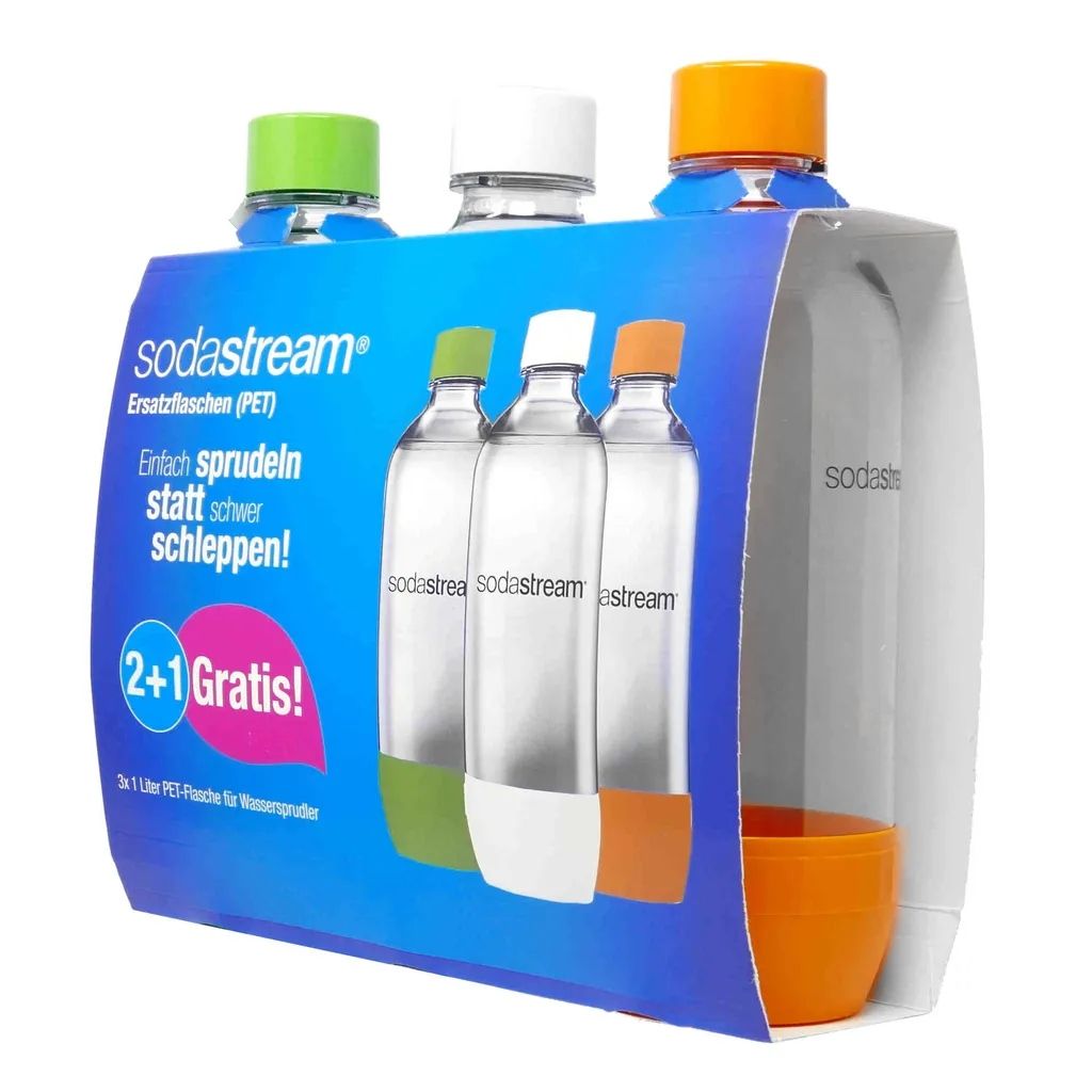 Butelki 3x do saturatora SodaStream 1 litr — zdjęcie 2