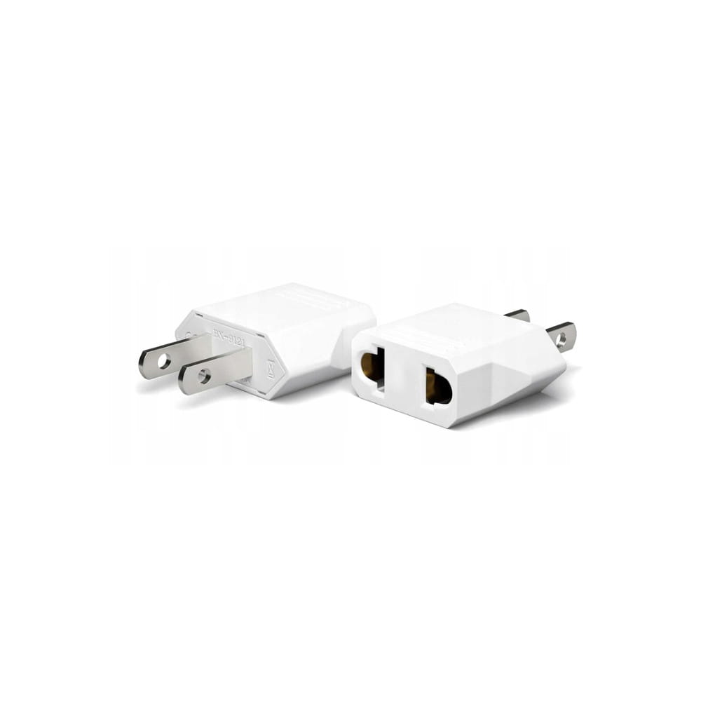 Adapter sieciowy przejściówka z EU na USA biały — zdjęcie 2
