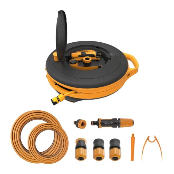 Fiskars Bęben z wężem S 9 mm (3/8") 15 m — zdjęcie 1