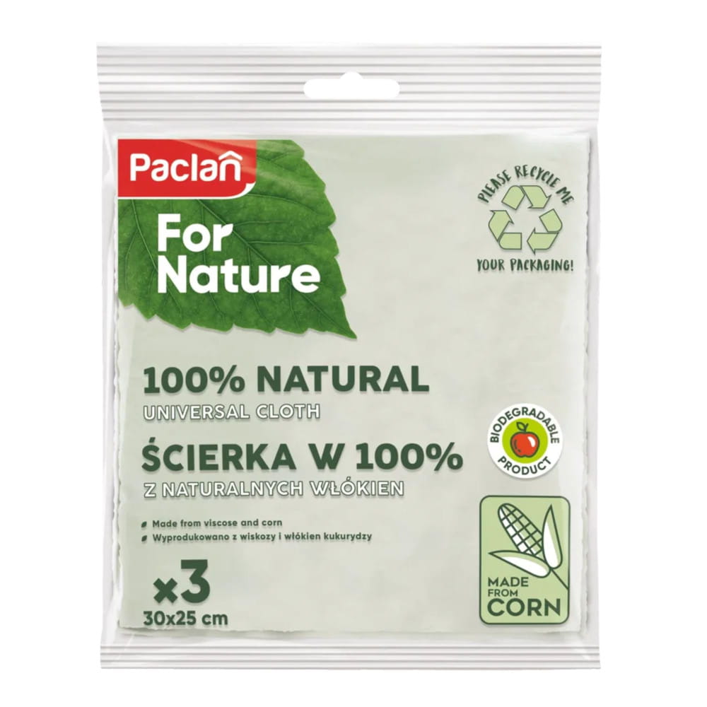 Ścierka z włókien kukurydzy Paclan for Nature 3szt — zdjęcie 2