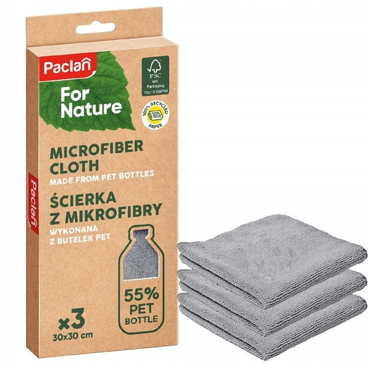 Ścierka z mikrofibry Paclan for Nature 3szt — zdjęcie 1
