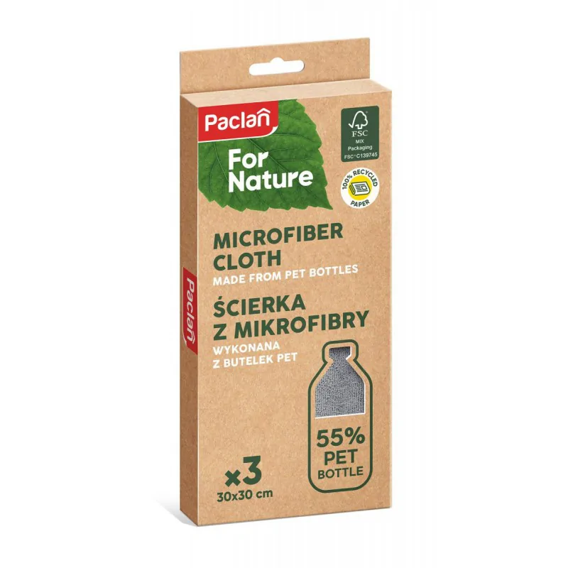 Ścierka z mikrofibry Paclan for Nature 3szt — zdjęcie 2