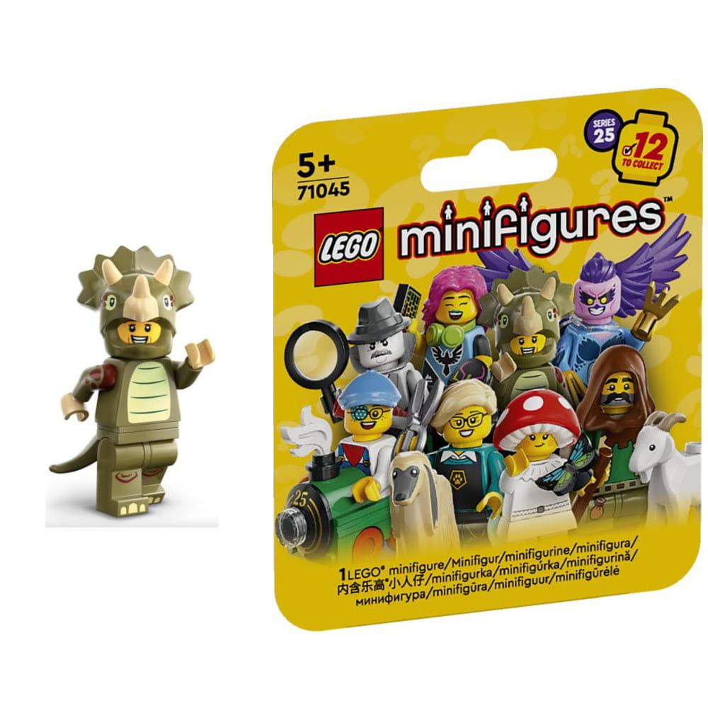 LEGO 71045 Minifigures Seria 25 Postać w stroju triceratopsa — zdjęcie 1